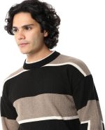 ⁦بلوفر منسوج بياقة دائرية للرجال من اندورا⁩ - الصورة ⁦4⁩