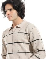 ⁦اندورا سويتر بلوفر مخطط مقلوب للرجال⁩ - الصورة ⁦4⁩