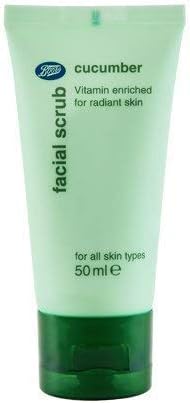Boots Cucumber Facial Scrub Vitamin Enriched For Radient Skin For all Skin Types 50 ml