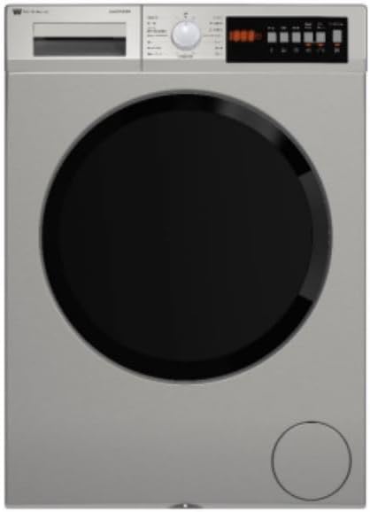 White Westinghouse Silver WW-1008SM Washing Machine, 8 KG, 16 Programs, 1000 RPM, Digital LED Display