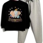 Disney Dumbo Printed Cotton Sweatsuit of Sweatshirt & Sweatpant