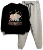 Disney Dumbo Printed Cotton Sweatsuit of Sweatshirt & Sweatpant
