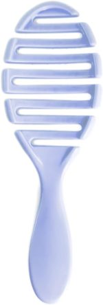 ⁦فرشاة فك تشابك الشعر من اليس - شكل منحني مريح وشعيرات ناعمة - للاستخدام الرطب والجاف - تصميم خفيف الوزن - ارجواني فاتح فاتح انيق⁩ - الصورة ⁦5⁩