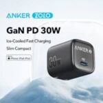 ⁦شاحن من أنكر بمنفذ USB-C متوافق مع آيفون و سامسونج جالاكسي و جوجل بيكسل، منفذ واحد بقدرة 30 واط مع تقنية GaN للشحن السريع⁩ - الصورة ⁦3⁩