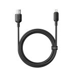 كابل قوي التحمل معتمد من آبل من باسيوس بطول 2 م وشحن سريع PD 20 وات 2.4 امبير USB إلى لايتنينج متين لنقل الطاقة والبيانات 480 ميجابت/ث لأجهزة آيفون 14 برو ماكس، 13، 12، 11، 8 بلس، 7، X واي باد، أسود - الصورة 2