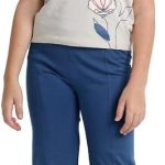 junior Baby Girls Printed Sleeveless Set (T-Shirt & Pant) Bathrobe