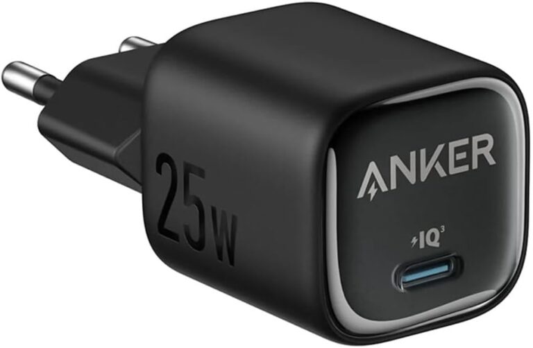 شاحن من أنكر بتقنية USB، متوافق مع الهواتف الخلوية والساعات الذكية والأجهزة اللوحية، بمنفذ واحد