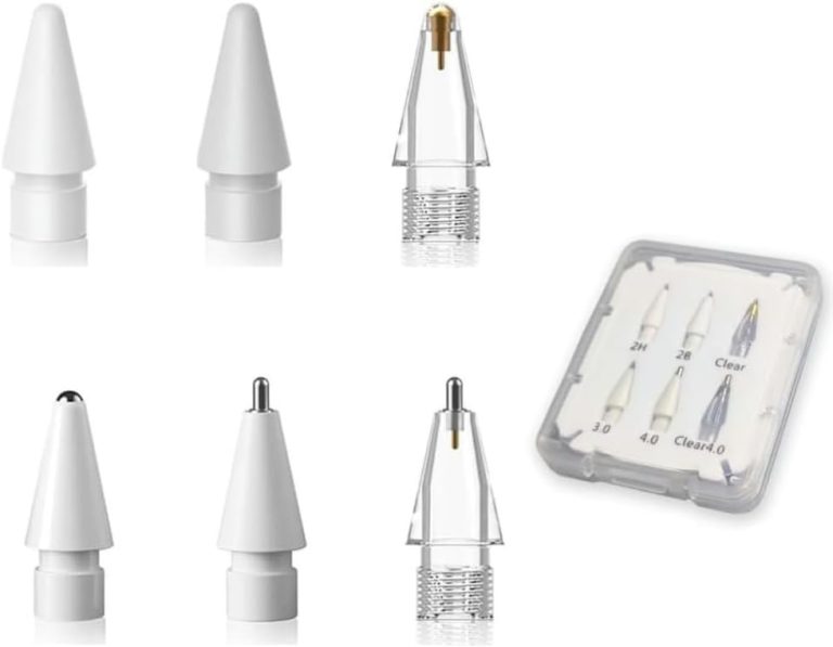 Replacement Pencil Tips for Apple Pencil Pro,Upgraded Pencil Tips fit for Apple 2nd 1st Gen USB-C,and Logitech Crayon Digital Pencil,Pencil Tips Pad Pro Pencil,No Wear Out Fine Point Resistance