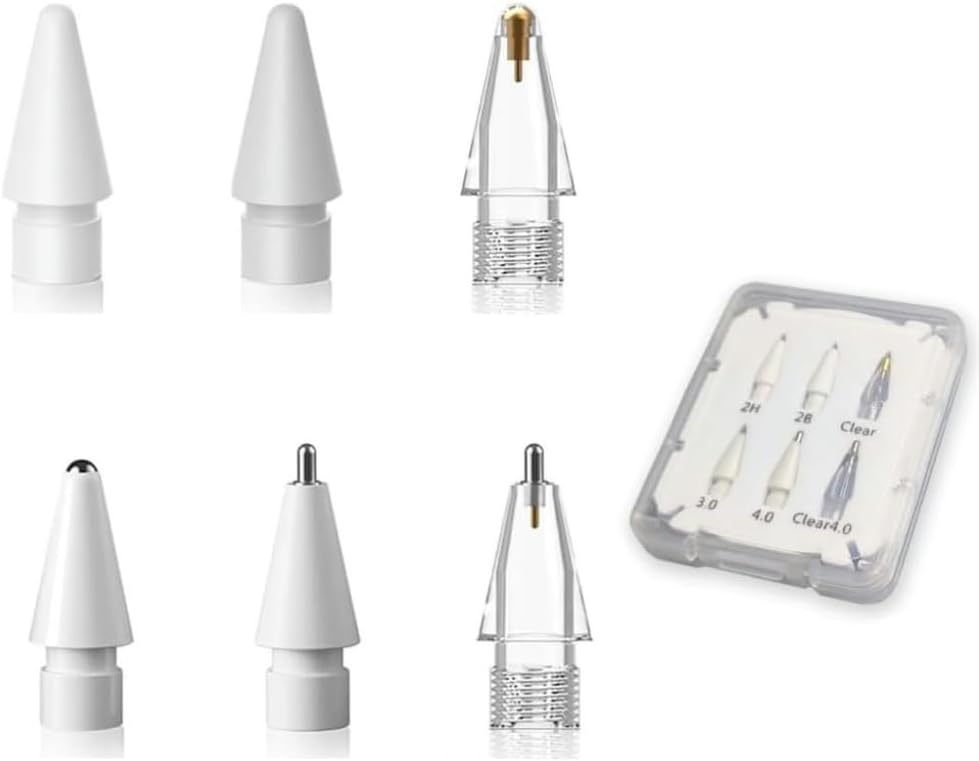 41wpuev3IL._AC_SL1000_.jpg Replacement Pencil Tips for Apple Pencil Pro,Upgraded Pencil Tips fit for Apple 2nd 1st Gen USB-C,and Logitech Crayon Digital Pencil,Pencil Tips Pad Pro Pencil,No Wear Out Fine Point Resistance