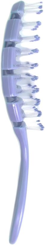 ⁦فرشاة فك تشابك الشعر من اليس - شكل منحني مريح وشعيرات ناعمة - للاستخدام الرطب والجاف - تصميم خفيف الوزن - ارجواني فاتح فاتح انيق⁩ - الصورة ⁦4⁩