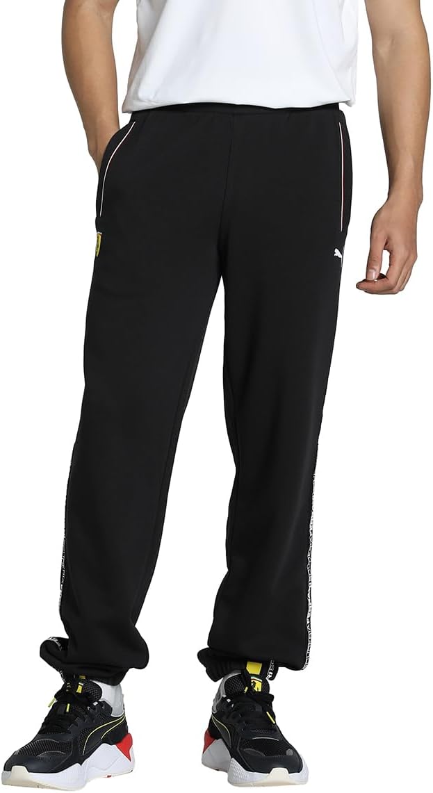 PUMA Mens Ferrari Race Sweatpants Black Casual Pants