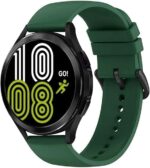 سوار سيليكون 20 ملم من Next Store متوافق مع ساعة سامسونج جير سبورت/ ووتش 4/5/5 برو/S2 كلاسيك/اكتيف 2 40/44 ملم/امازيفت جي تي اس 3/ 4/4 ميني/بيب 3/برو/جي ميني/جي 2e/بيب يو/يو برو