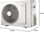 SHARP Split Air Conditioner 2.25 HP Cool Digital, Plasmacluster, White AH-AP18YHE - الصورة 5