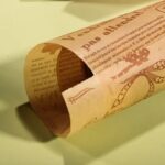 ⁦بطانة ورق برشمان بتصميم جريدة قديمة، لفة واحدة - غير لاصقة ومقاومة للحرارة والماء والشحوم - مناسبة للمقلاة الهوائية والخبز والطبخ - أكسسوارات المطبخ⁩ - الصورة ⁦8⁩
