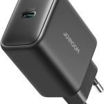 شاحن طراز JR-TCG13 بقوة 45 وات بتقنية GaN بمنفذ USB نوع C من جوي رووم، أسود