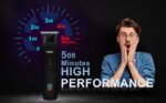 ⁦ماكينة حلاقة دقيقة للرجال من في جي ار ، V - 937 مع شاشة ال اي دي شفرة مقطوعة بشكل قريب شحن USB تشغيل سلكي ولاسلكي | 3 اكسسوارات امشاط توجيه للراحة واختيار التصفيف (اسود)، في-937⁩ - الصورة ⁦6⁩