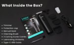 ⁦ماكينة حلاقة دقيقة للرجال من في جي ار ، V - 937 مع شاشة ال اي دي شفرة مقطوعة بشكل قريب شحن USB تشغيل سلكي ولاسلكي | 3 اكسسوارات امشاط توجيه للراحة واختيار التصفيف (اسود)، في-937⁩ - الصورة ⁦8⁩
