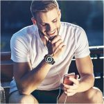 ⁦ساعة ذكية جديدة 2025 T900 الترا 2 من ادهوماكس، تصميم انيق 2.2 انش ان اف سي، شاشة HD لانهائية، تتبع اللياقة البدنية، بلوتوث، شحن لاسلكي، لنظام IOS واندرويد للرجال والنساء (اسود + سوار ازرق داكن)⁩ - الصورة ⁦7⁩