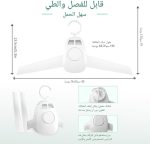⁦مجفف ملابس قابل للطي - مجفف ملابس صغير مبتكر مع إعدادات حرارة قابلة للتعديل، للسفر والشقق وتجفيف فعال للأقمشة الرقيقة⁩ - الصورة ⁦5⁩