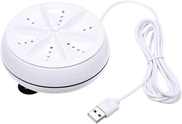 غسالة ملابس توربين دوارة 2 في 1 من كويوكس، غسالة صغيرة محمولة مع كابل USB للاستخدام الشخصي، مريحة ومناسبة للسفر والمنزل ورحلات العمل