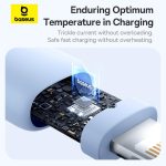 كابل قوي التحمل معتمد من آبل من باسيوس بطول 2 م وشحن سريع PD 20 وات 2.4 امبير USB إلى لايتنينج متين لنقل الطاقة والبيانات 480 ميجابت/ث لأجهزة آيفون 14 برو ماكس، 13، 12، 11، 8 بلس، 7، X واي باد، أسود - الصورة 8