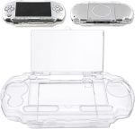Clear Hard Case for PSP 3000 for PSP 2000,Protective Transparent Hard Case, Full Cover Protector Cover Case with Clear Display Movie Bracket, Shock/Scratch Resistant (for PSP 2000/PSP 3000 Series)
