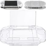 Clear Hard Case for PSP 3000 for PSP 2000,Protective Transparent Hard Case, Full Cover Protector Cover Case with Clear Display Movie Bracket, Shock/Scratch Resistant (for PSP 2000/PSP 3000 Series)