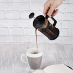 ⁦ماكينة تحضير القهوة والشاي الفرنسية من بيج بزجاج بوروسيليكات فلتر ستانلس ستيل متينة ومقاومة للحرارة لون اسود (350 مل 11.80 اونصة كوبان)⁩ - الصورة ⁦7⁩