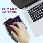 مجموعة ألعاب محمولة مع لوحة مفاتيح وماوس ومحول لعبة بابجي، Usb - الصورة 8