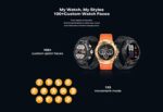 ⁦ساعة انفنيكس XWatch3GT- XW3GT الذكية: مقاومة للماء بتصنيف IP68، شاشة HD كبيرة للغاية 1.54 انش، 123 وضع رياضي، دعم مكالمات بلوتوث، مراقبة الصحة وتتبع اللياقة البدنية، سوارين، ضمان لمدة عام⁩ - الصورة ⁦9⁩