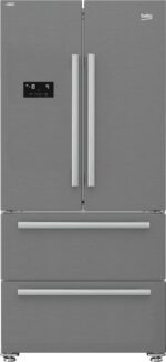 Beko Refrigerator 2 Doors and 2 Drawers - Digital Touch Screen - gross capacity : 605 L - Net capacity : 539 Liters - Inverter - NoFrost - GNE60500X