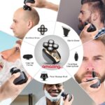 ⁦THE PACK Electric Razor for Men, 5 in 1 | Amazing.EGP | Rechargeable Wet & Dry Rotary Shaver | | Cordless Grooming Kit with Beard, Nose, Ear, Body, Facial Cleansing Brush⁩ - الصورة ⁦3⁩