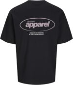 ⁦JACK & JONES Men's Bradley Graphic O-Neck Short-Sleeves T-Shirt (pack of 1)⁩ - الصورة ⁦9⁩