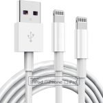 كابل شاحن آيفون معتمد من أبل بطول 0.9 متر من تومابر، كابل لايتنينج إلى USB، شحن سريع 2.4 أمبير، شواحن طويلة لموبايل أبل 13/12/11/11 برو/11 ماكس/X/XS/XR/XS ماكس/8/7/6، أبيض (C36W4)