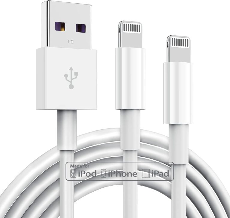 كابل شاحن آيفون معتمد من أبل بطول 0.9 متر من تومابر، كابل لايتنينج إلى USB، شحن سريع 2.4 أمبير، شواحن طويلة لموبايل أبل 13/12/11/11 برو/11 ماكس/X/XS/XR/XS ماكس/8/7/6، أبيض (C36W4)