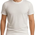 Cesar Mens Men's white cotton half-sleeve undershirt Men's white cotton half-sleeve undershirt