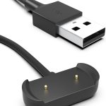 شاحن من سينواك بتقنية USB، متوافق مع ساعات امازفيت GTS وGTR وبيب، كابل شحن مغناطيسي