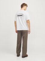 ⁦JACK & JONES Men's Bradley Graphic O-Neck Short-Sleeves T-Shirt (pack of 1)⁩ - الصورة ⁦4⁩