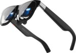 نظارة واقع معزز ون برو شريحة X1 3 DoF شاشة افتراضية 171 بوصة FOV 57° 120Hz صوت بوس شاشة سوني OLED 3 وضع تعتيم تتوافق مع PS5/نينتندو سويتش 2/آيفون 16 و15/ستيم دك/كمبيوتر/أندرويد/iOS من اكس ريل، ميديوم