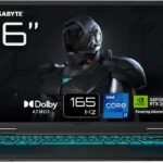 جيجابايت نوت بوك للالعاب A16 CWH بشاشة 16 انش FHD 165Hz IPS 16:10، انتل كور i7-13620H، انفيديا جيفورس RTX 5050، 1TB SSD، 16GB DDR5 RAM، دولبي اتموس، فري دوس، CTHI3TR894SD