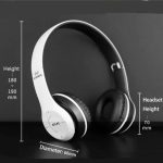 Wireless Bluetooth Earphone P47 with Mic for Laptop, Mobile Phone, PC, Over Ear Stereo Music Headset, Deep Bass,Soft-Earpads, Headset For Gaming, with SD Memory Card Support & FM & AUX & Micro (Black) - الصورة 7