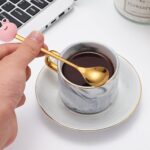 ⁦مجموعة من 6 ملاعق قهوة من الستانلس ستيل، ملاعق حلوى، ملاعق جميلة، ستانلس ستيل، مناسبة للفاكهة والكيك والقهوة والمشروبات الساخنة والايس كريم وما الى ذلك (6 انواع مختلفة عن الملاعق)⁩ - الصورة ⁦6⁩