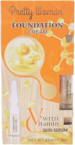 ⁦Foundation Cream & Skin Serum With Vitamin C-2⁩ - الصورة ⁦3⁩