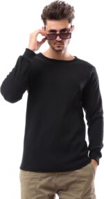 Andora Mens Pique Pattern Slip On Sweatshirt