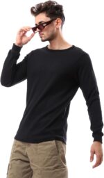 ⁦Andora Mens Pique Pattern Slip On Sweatshirt⁩ - الصورة ⁦2⁩
