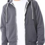 Andora mens Zipper Closure Hooded Fleeced Sweatshirt (pack of 1)