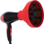 ⁦موزع هواء للشعر موزع هواء عالمي لمجفف الشعر موزع للشعر المجعد ملحق موزع لمجفف الشعر للاستخدام في الصالون أو الاستخدام الشخصي من بيتيود (أحمر)⁩ - الصورة ⁦4⁩