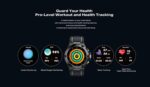 ⁦ساعة انفنيكس XWatch3GT- XW3GT الذكية: مقاومة للماء بتصنيف IP68، شاشة HD كبيرة للغاية 1.54 انش، 123 وضع رياضي، دعم مكالمات بلوتوث، مراقبة الصحة وتتبع اللياقة البدنية، سوارين، ضمان لمدة عام⁩ - الصورة ⁦7⁩