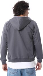 ⁦Andora mens Zipper Closure Hooded Fleeced Sweatshirt (pack of 1)⁩ - الصورة ⁦3⁩