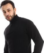 Andora mens Long Sleeve Knitted Zipper Closure Pullover Sweater (pack of 1) - الصورة 4